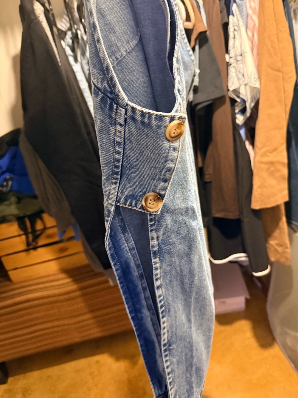 Commense NWT Side Slit Denim Vest & Drawstring Short - Picture 12 of 12